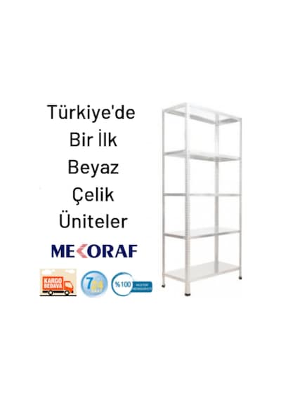 Mekoraf Mekoraf Beyaz 31X93Cm Ve 43X93Cm Tek Ve Çift Üniteler