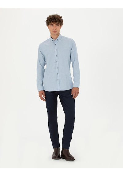 Pierre Cardin Erkek Mavi Desenli Gömlek 50275625-vr036 Mavi Pierre Cardin Erkek Mavi Desenli Gömlek 50275625-vr036 Mavi