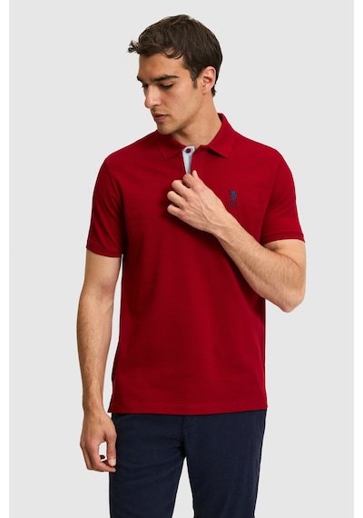 U.s. Polo Assn. Erkek Bordo Tişört Basic 50322314-vr014