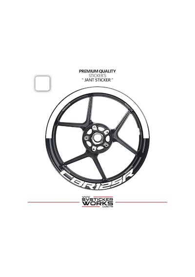 Honda Cbr 125 R Jant Şeridi Yarım Jant Kaplama & Cbr 125 R Yazı Sticker Seti 76291200