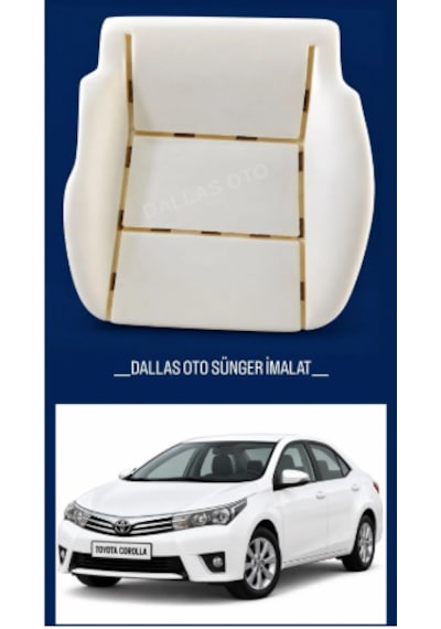 Toyota Corolla Uyumlu Koltuk Oturak Süngeri 2013-2017 1