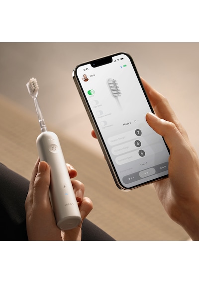 Laifen Wave 6W 900mAh Bataryalı Salınım ve Titreşimli Şarj Edilebilir Diş Fırçası Beyaz