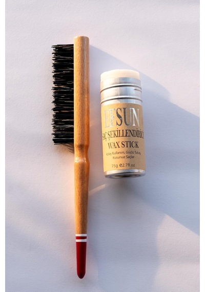 Wax Stick Ve Profesyonel Topuz Fırçası, Saç Sabitleyici, Besleyici Saç Waxı Ve Topuz Fırçası,bebek Saç Sabitleyici Wax
