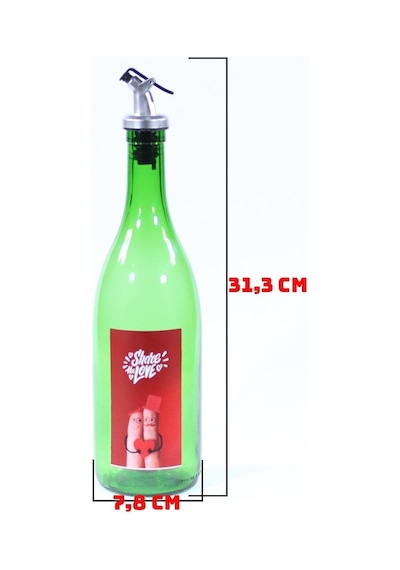 Sevgililer Günü Konseptli Sosluk Yeşil 750 Ml Akıtıcılı Share The Love Yeşil