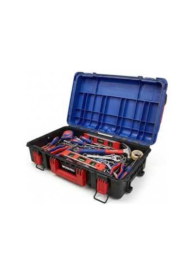 Workpro Wp283030 İstiflenebilir Profesyonel Takım Çantası 32 Lt Sünger Bölmeli Kilitli Pp Gövde 25 Kg