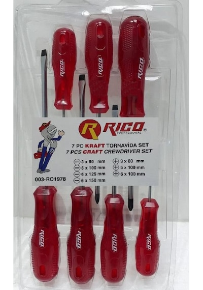 Rico 7 Parça Kraft Tornavida Seti Rc1978