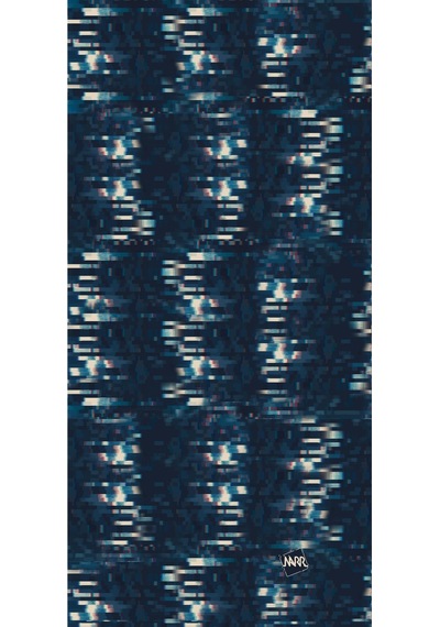 Buffalo Bandana Glitch Siyah