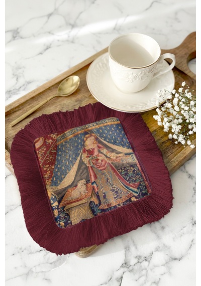 Ortaçağ Saray Şıklığı Saçaklı Sunum Peçetesi-lady Temalı Klasik Bordo Bardak Altlığı Mendil Pastel Sisli Pembe Ortaçağ Saray Şıklığı Saçaklı Sunum Peçetesi-lady Temalı Klasik Bordo Bardak Altlığı Mendil Pastel Sisli Pembe