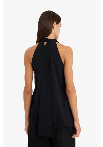 Defacto Regular Fit Halter Yaka Krep Kolsuz Bluz G7998ax26spbk81 Siyah-bk81 Defacto Regular Fit Halter Yaka Krep Kolsuz Bluz G7998ax26spbk81 Siyah-bk81