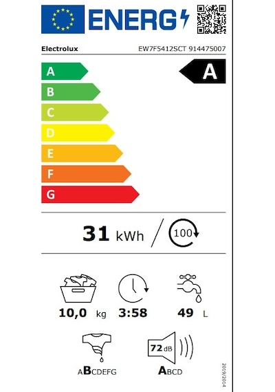 Electrolux 700 Serisi Steamcare EW7F5412SCT 1400 Devir 10 KG Wi-fi Çamaşır Makinesi