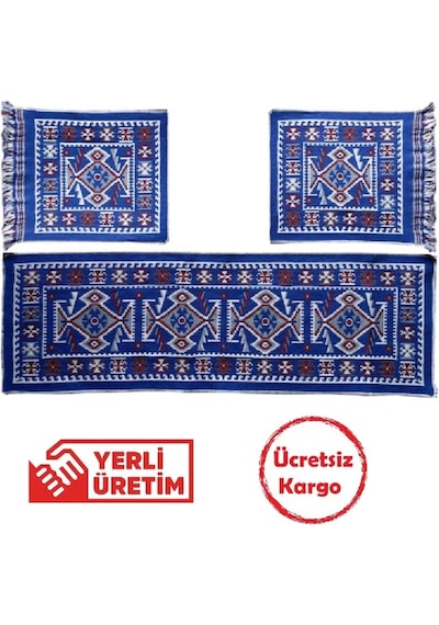 Oto Koltuk Kilim Seti - Çift Yön Ön Ve Arka Koltuk 3 Parça Takım