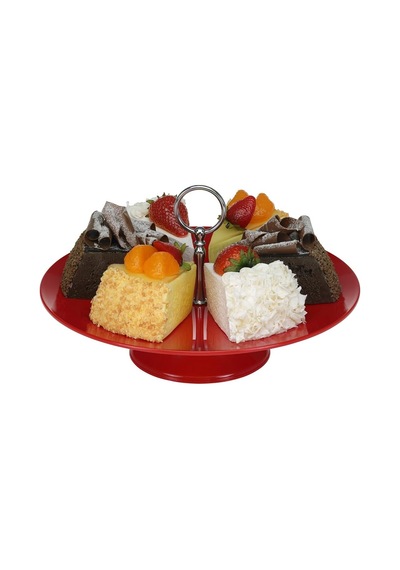 Gastronomi Teşhir Tepsisi Ayaklı Yuvarlak 30 Cm Pc