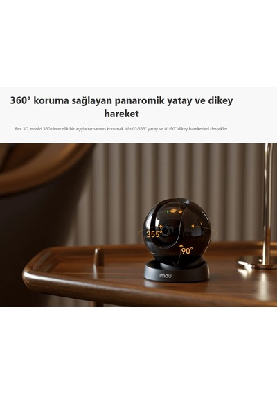 Imou Rex 3d 5mp İç Ortam Wifi Pt Kamera Ipc-gs2dp-5k0w