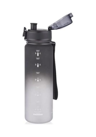 Uzspace Tritan Su Matarası 500ml Vgn3026 Siyah Beyaz