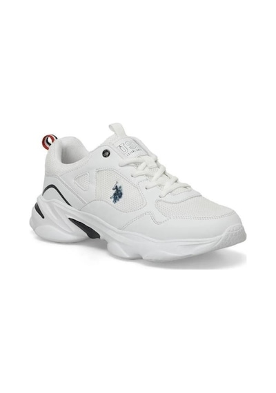 U.s. Polo Assn. Bob Wmn 5fx 101946822 Kadın Spor Ayakkabı Beyaz Laci 36-40 Beyaz - Lacivert