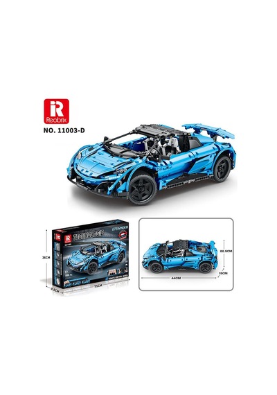 Reobrix Technic 11003-d 1/10 Mclaren 675lt Spider Araba Kumanda&motorlu Yaratıcı Yapı Blok Seti Building Blocks - 1886 Parça