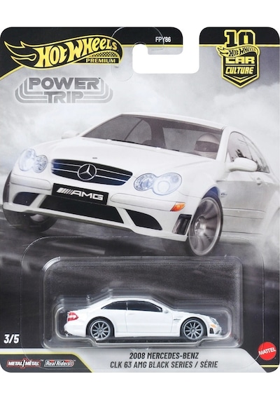 Hot Wheels Premium - Power Trip - 2008 Mercedes-benz Clk 63 Amg Black Series