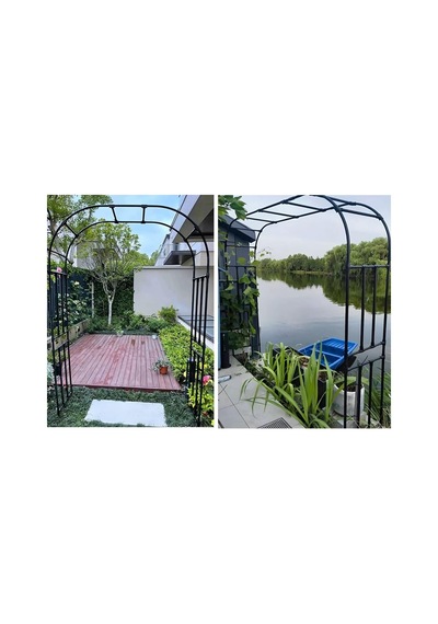 Tırmanma Bitkileri İçin Pergola İle Bahçe Kemeri, Paslanmaz Metal Çerçeve, Galvanizli Çelik Çerçeve, Düğün Pe Diğer