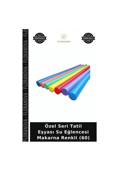 Özel Seri Tatil Eşyası Su Eğlencesi Makarna Renkli 60