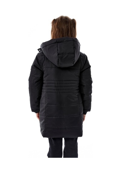 Benitto Kids Kız Çocuk Kapüşonlu Kışlık Şişme Mont 51355 Siyah