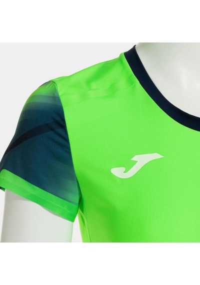 Joma Elite Xı Kadın Tişört-7986 Fosforlu Yeşil, Lacivert Yeşil - Lacivert