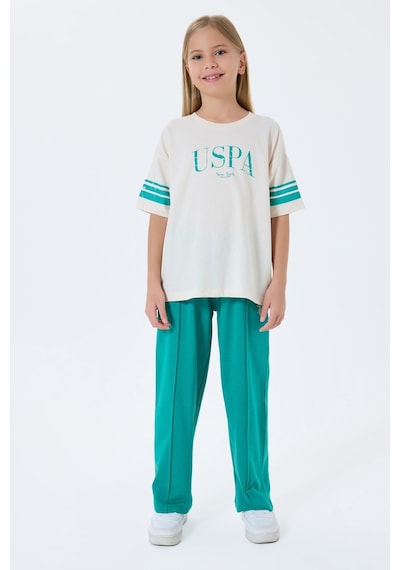 U.s. Polo Assn. Kız Çocuk Yeşil Pijama Takım 5274-49900 Yeşil