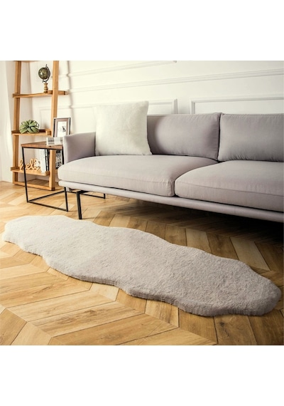 Tappeto Rex Tavşanı Çift Kafa Post Gri (22 Mm Tüy)
