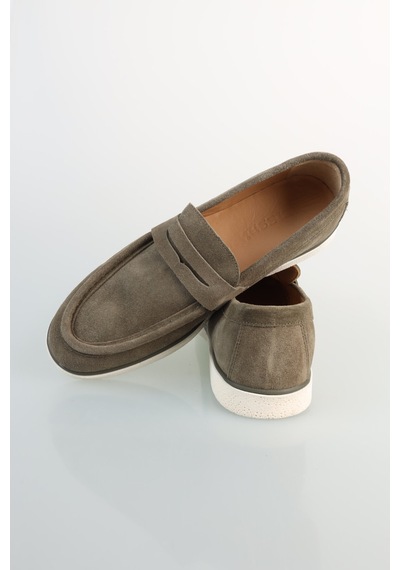 Bisse Erkek Süet Loafer Haki Ayakkabı Ayk25y25004 D49