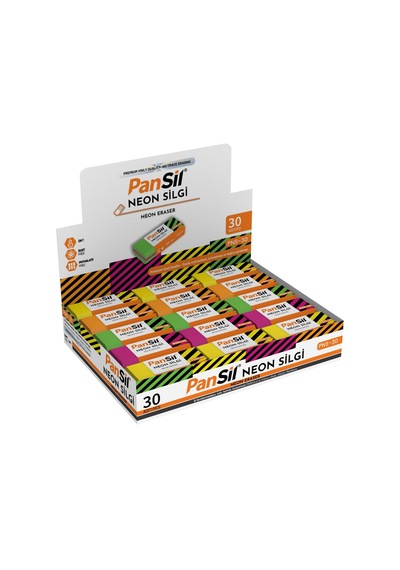 Pansil Neon Silgi-neon Eraser-30 Adet
