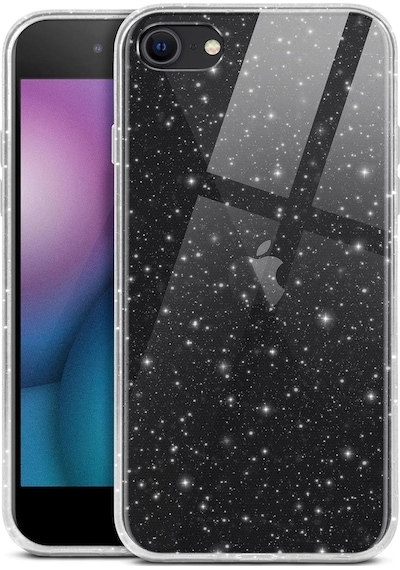 Nihcase Apple Uyumlu iPhone Se 2020 Kılıf Simli Glitter Jelly Kılıf