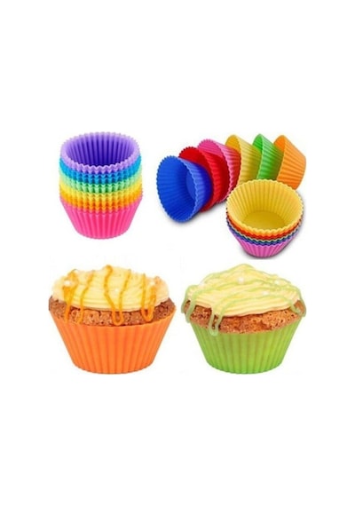 6'Lı Silikon Kek Kalıbı Muffin Cupkek Kalıbı
