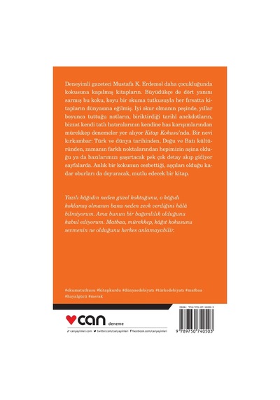 Kitap Kokusu - Mustafa K. Erdemol - Can Yayınları