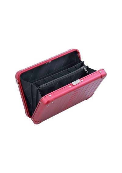 Aleon Vanity Kılıfı 25 Cm Gümüş Alüminyum Omuz Çantası, Hafif, Dayanıklı, Şık Tasarım Pembe