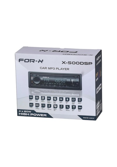 For-x X-500dsp Dsp İşlemcili Oto Teyp 2+1 Anfi Çıkışlı Usb Bt 4 6