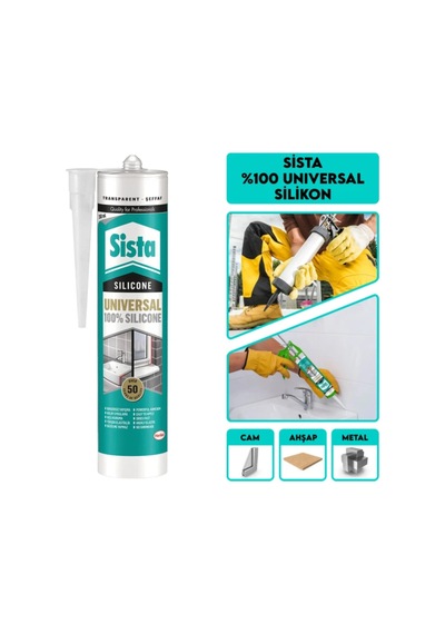 Şeffaf Silikon 280 Ml - 6 Adet