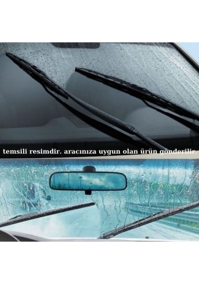 Dacia Duster 2016 2017 2018 Uyumlu Ön Cam Muz Tipi Silecek Süpürgesi Seti 600/450mm Silbak