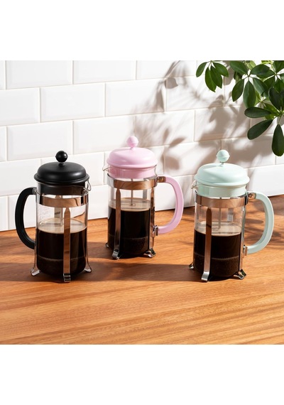 Caffettıera Kahve Demleme Aparatı, French Press Sistemi, Sabit Paslanmaz Çelik Filtre, Siyah, 1 Litre Diğer