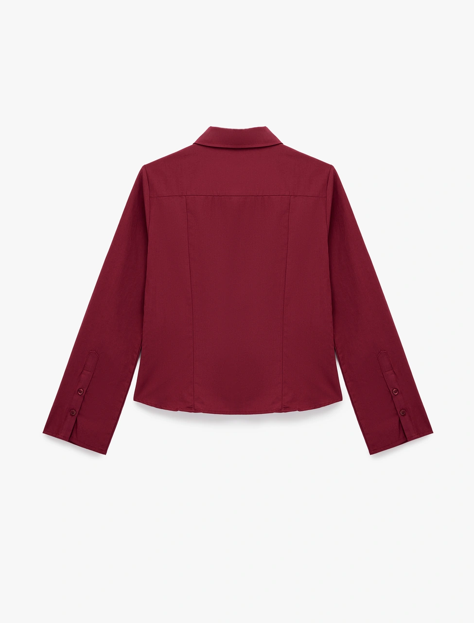 Koton Pamuklu Uzun Kollu Slim Fit Düğmeli Klasik Yaka Gömlek Bordo 6wal60067ıw Bordo