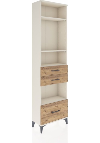 Arges Dolap 4 Raflı 3 Çekmeceli 60x30x221 Aytaşı-çam Aytaşı