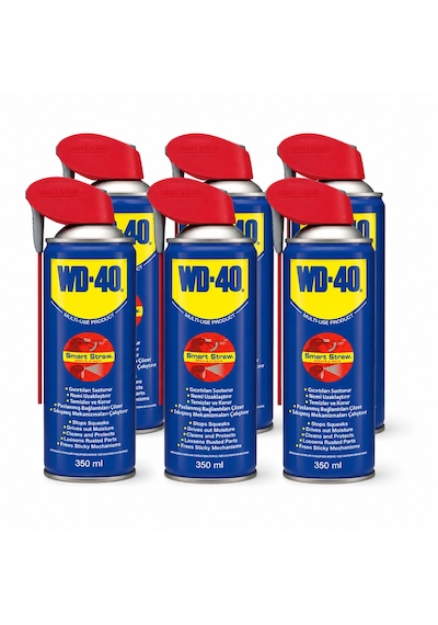 WD-40 Yağlayıcı ve Pas Sökücü Sprey 6 x 350 ML (Kobra Başlık)