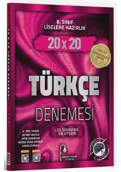 Edebiyat Sokağı 8. Sınıf Türkçe 20x20 Deneme Edebiyat Sokağı Yayınları