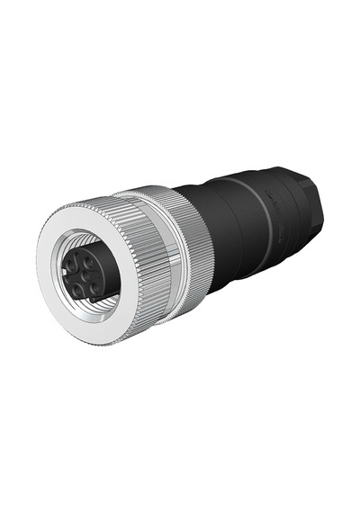 Zhong M12pg-d5a ,düz/seyyar M12/5pin/dişi D-code Konnektör