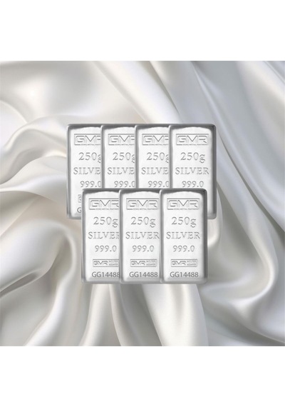 Leva Gold 250 Gr Gmr Gümüş Külçe 7 Adet
