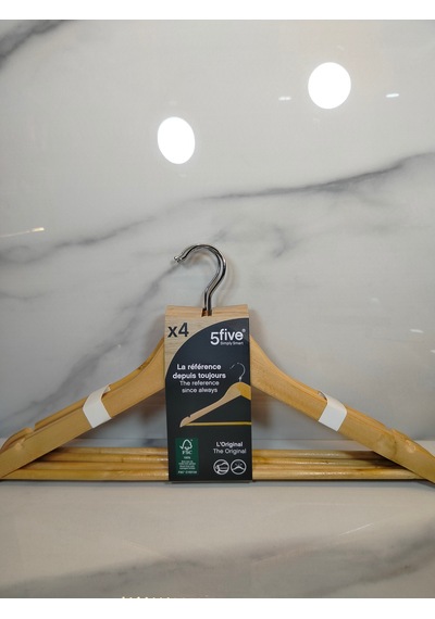 Boho 4'lü Askı Seti Naturel Kahverengi