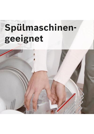 Bosch Mikser Başlığı Muz5mx1, Dolum Miktarı 1,25 Litre, Plastik, Karıştırma Veya Kokteyller, Bulaşık Makinesin