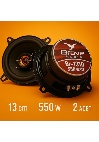 Brave Br-1310 550w 13cm Kapı Hoparlör Takımı - Yeni Seri