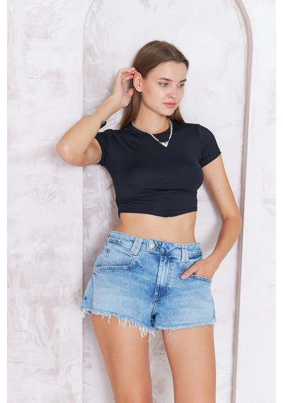 Kutaf Kadın Denim Şort 001