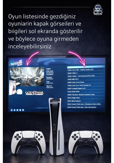 Retro Q10 Game Konsol Retro V4 Pes22,fifa22,gta,nba,tekken 30 Bin Oyun İkinci Kol