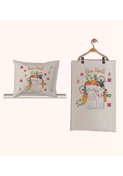 Pia Baby Gl 1948-02 İsme Özel Beşli Tulum Set Krem