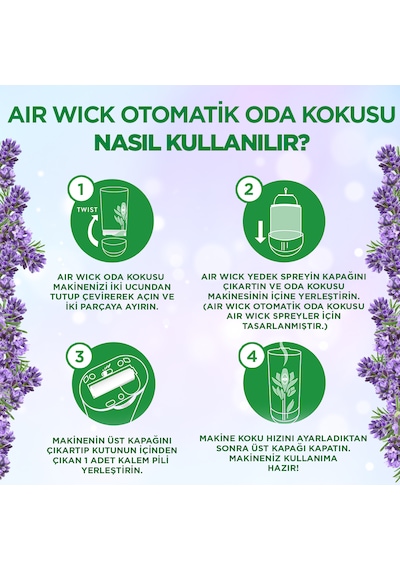 Air Wick Oda Kokusu Freshmatic Makine Yedek Spreyi Lavanta 4 Adet